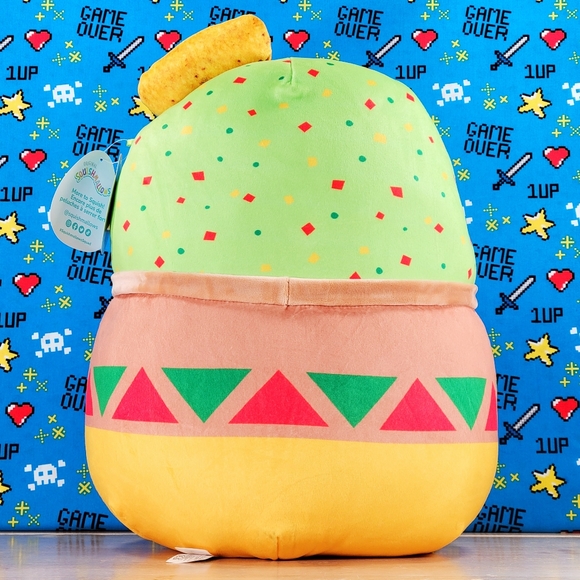 Squishmallow Gideon the Guacamole with Tortilla Chip 14" UltraSoft Food Plush - Picture 4 of 12